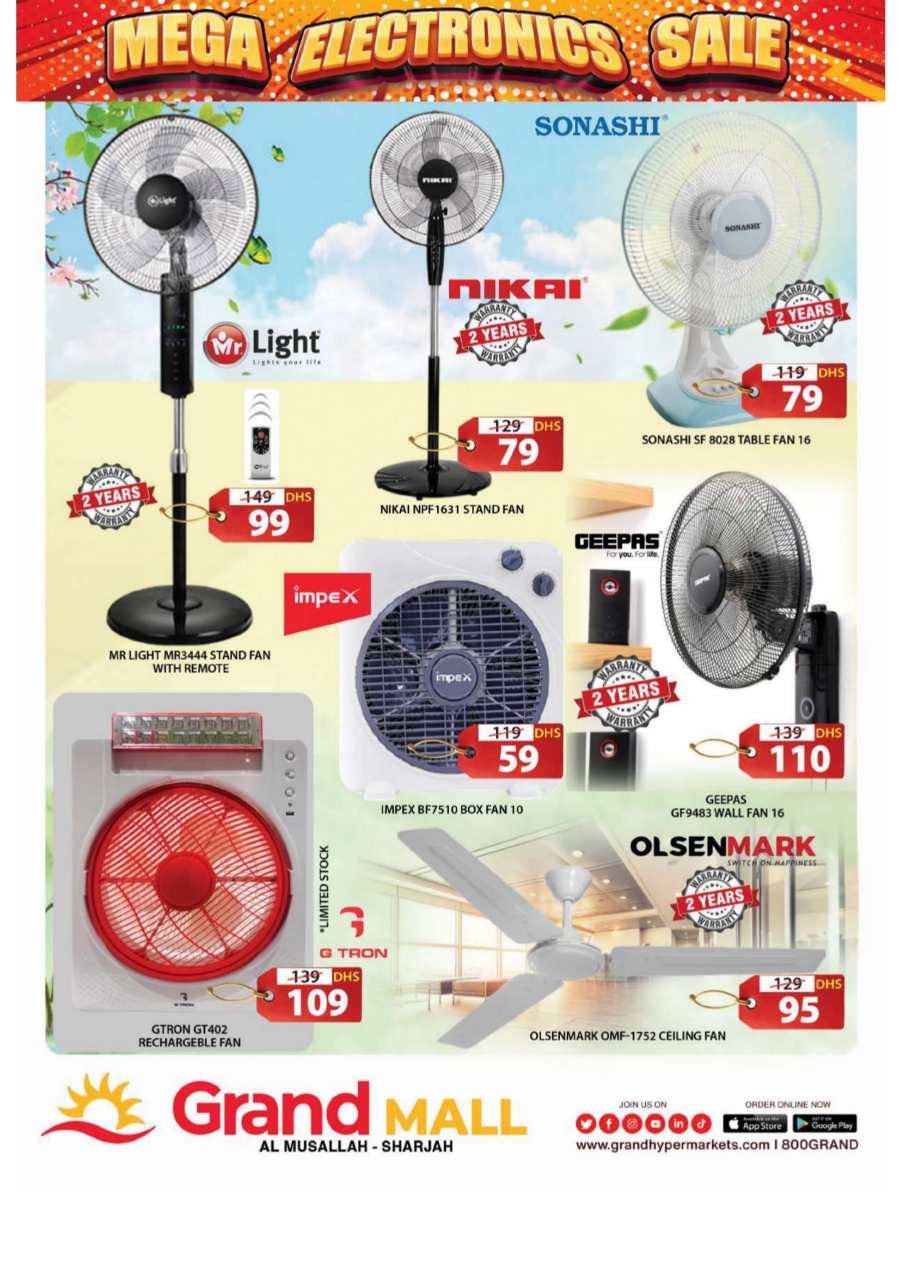 Mega Electronics Sale In Grand Hypermarket Sharjah / Ajman