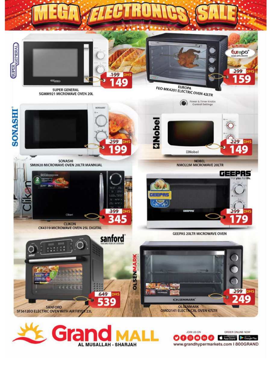 Mega Electronics Sale In Grand Hypermarket Sharjah / Ajman