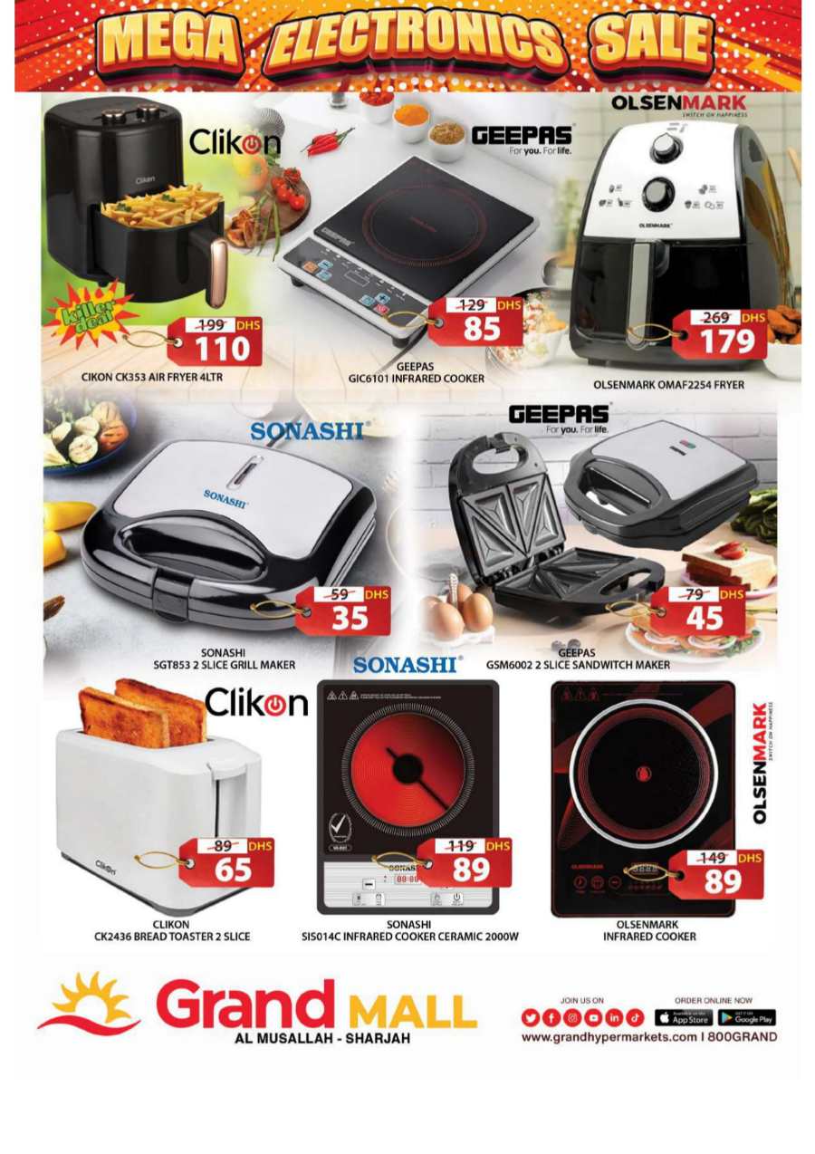 Mega Electronics Sale In Grand Hypermarket Sharjah / Ajman