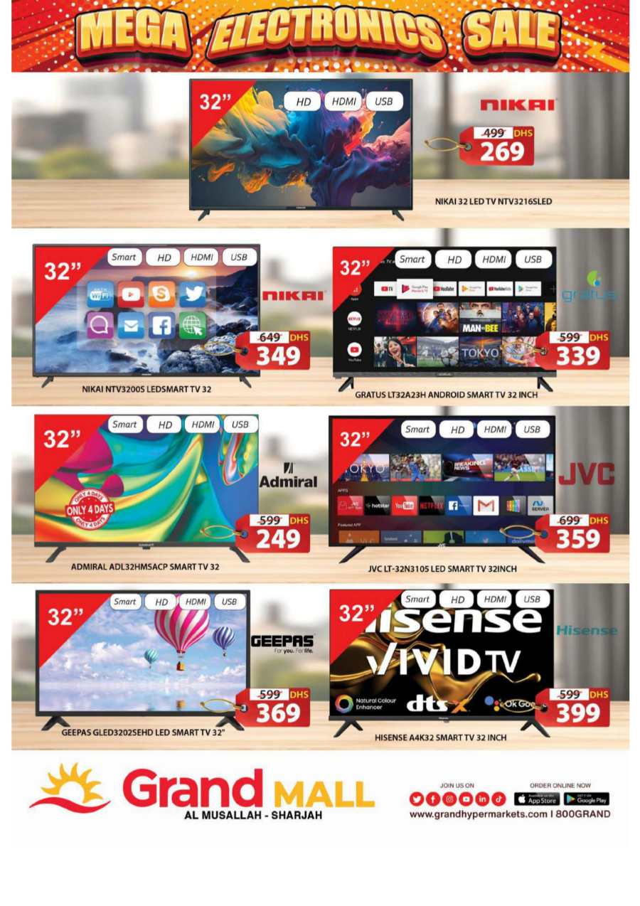 Mega Electronics Sale In Grand Hypermarket Sharjah / Ajman