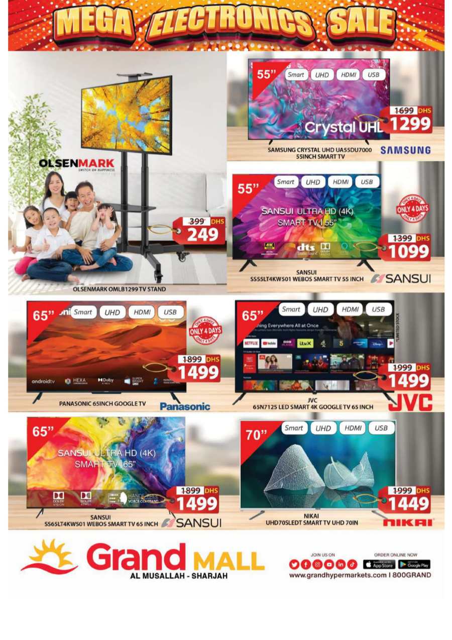 Mega Electronics Sale In Grand Hypermarket Sharjah / Ajman