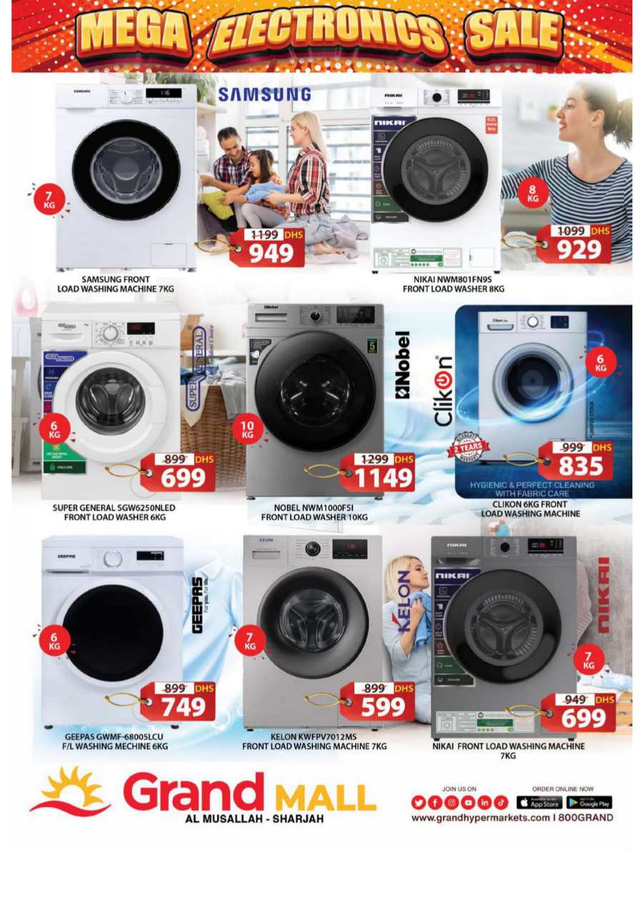 Mega Electronics Sale In Grand Hypermarket Sharjah / Ajman