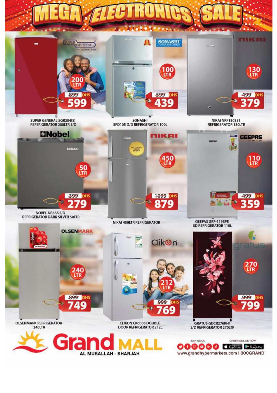 Mega Electronics Sale In Grand Hypermarket Sharjah / Ajman