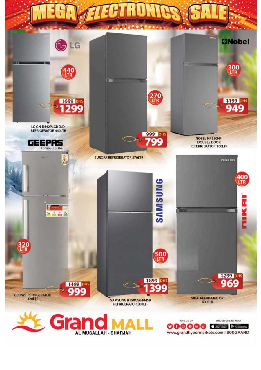 Mega Electronics Sale In Grand Hypermarket Sharjah / Ajman