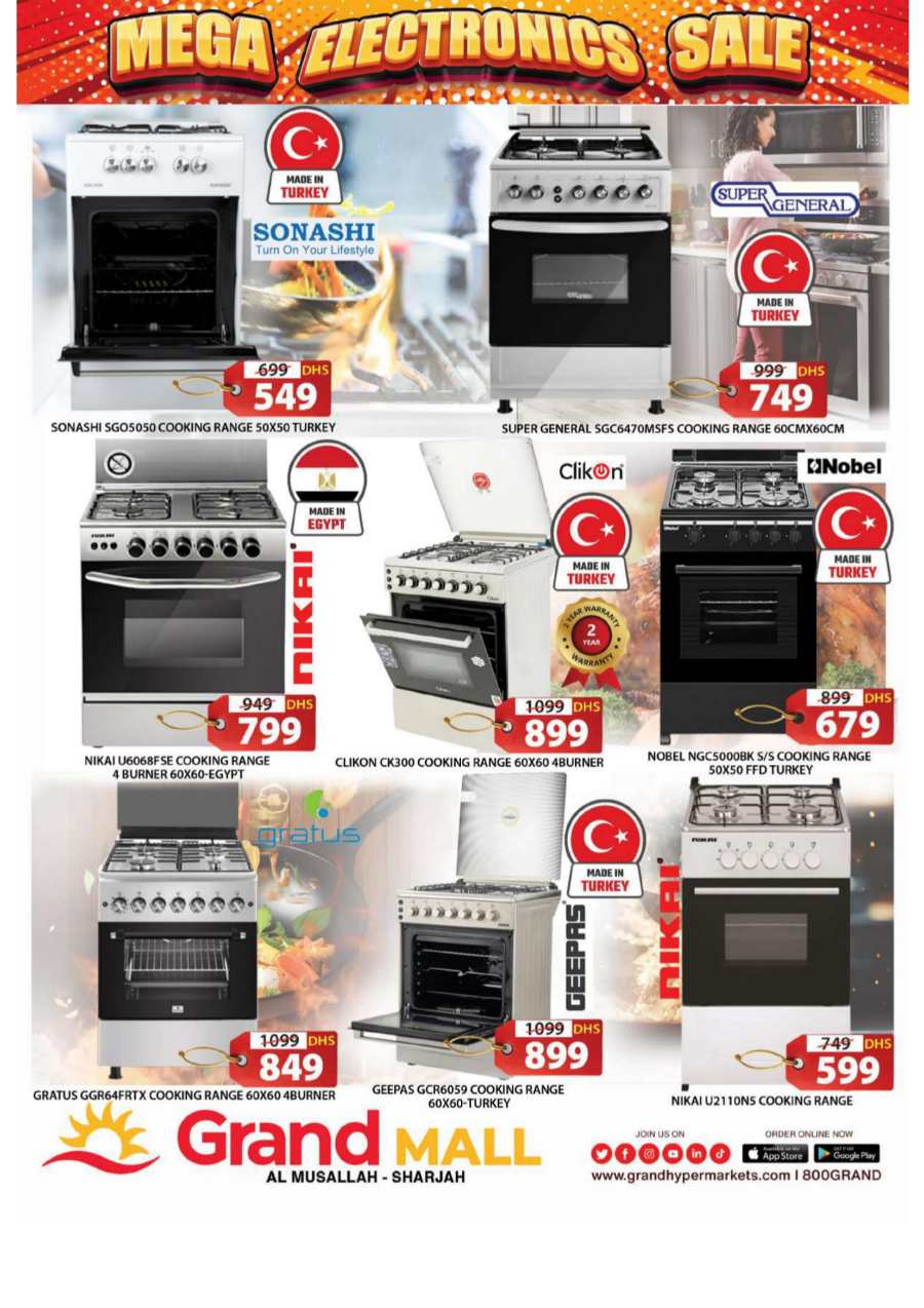 Mega Electronics Sale In Grand Hypermarket Sharjah / Ajman