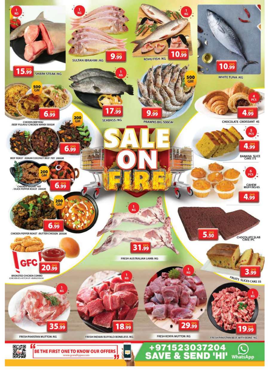 Sale on Fire In Grand Hypermarket Sharjah / Ajman