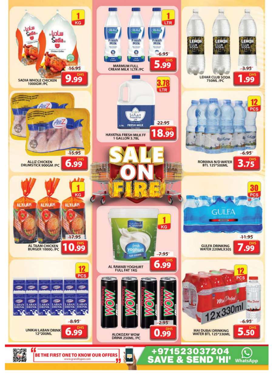 Sale on Fire In Grand Hypermarket Sharjah / Ajman