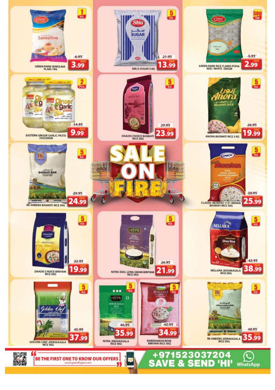 Sale on Fire In Grand Hypermarket Sharjah / Ajman