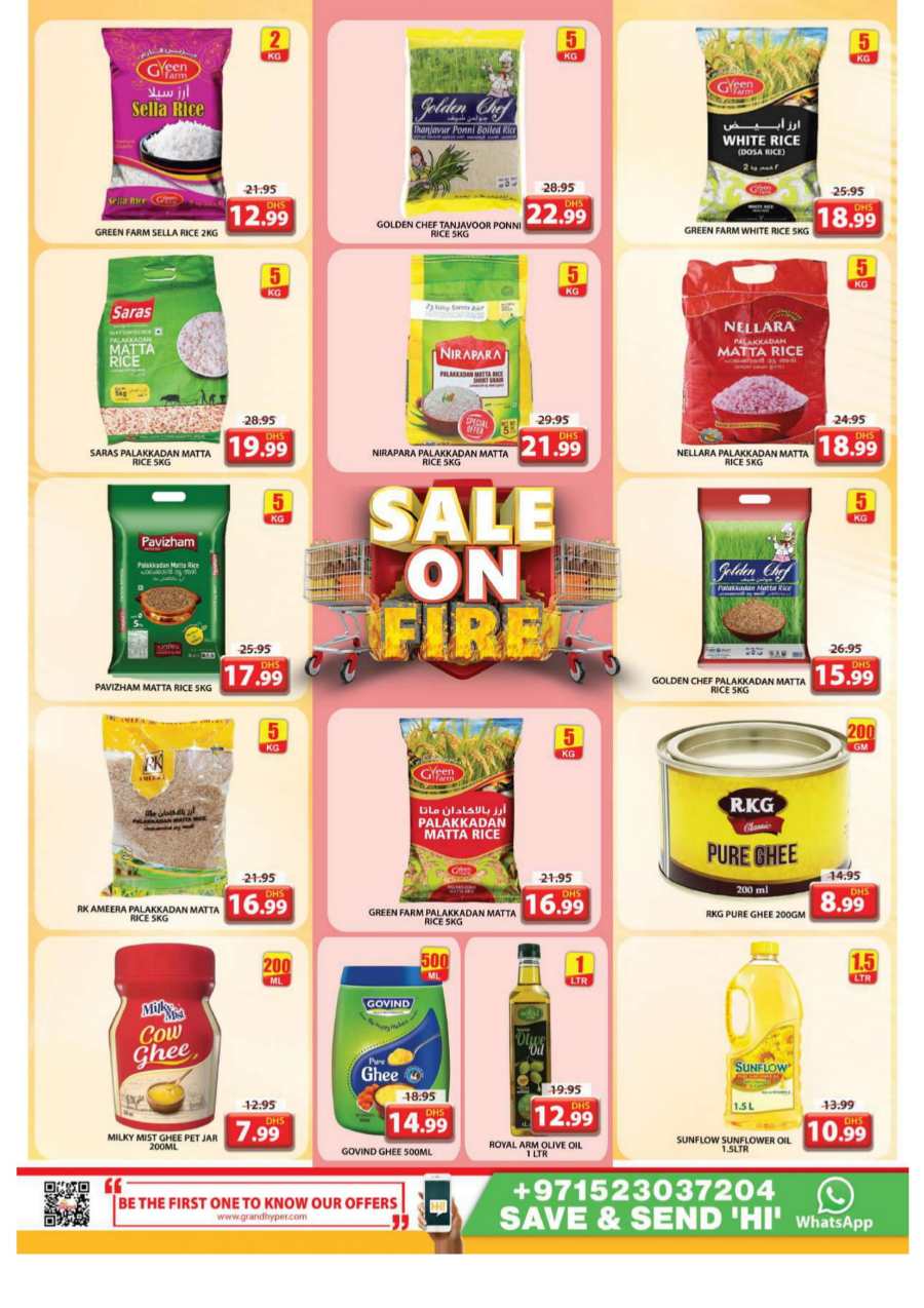 Sale on Fire In Grand Hypermarket Sharjah / Ajman