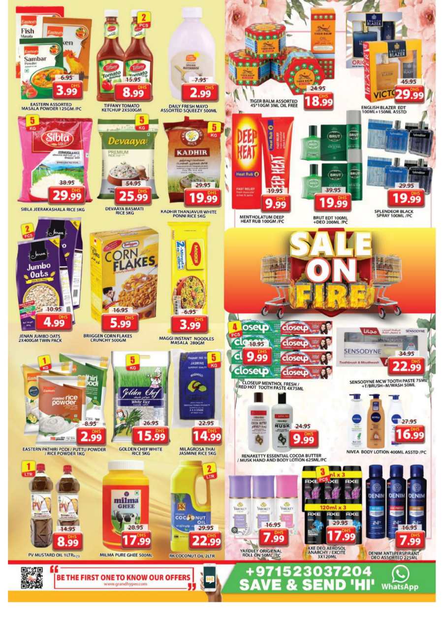 Sale on Fire In Grand Hypermarket Sharjah / Ajman