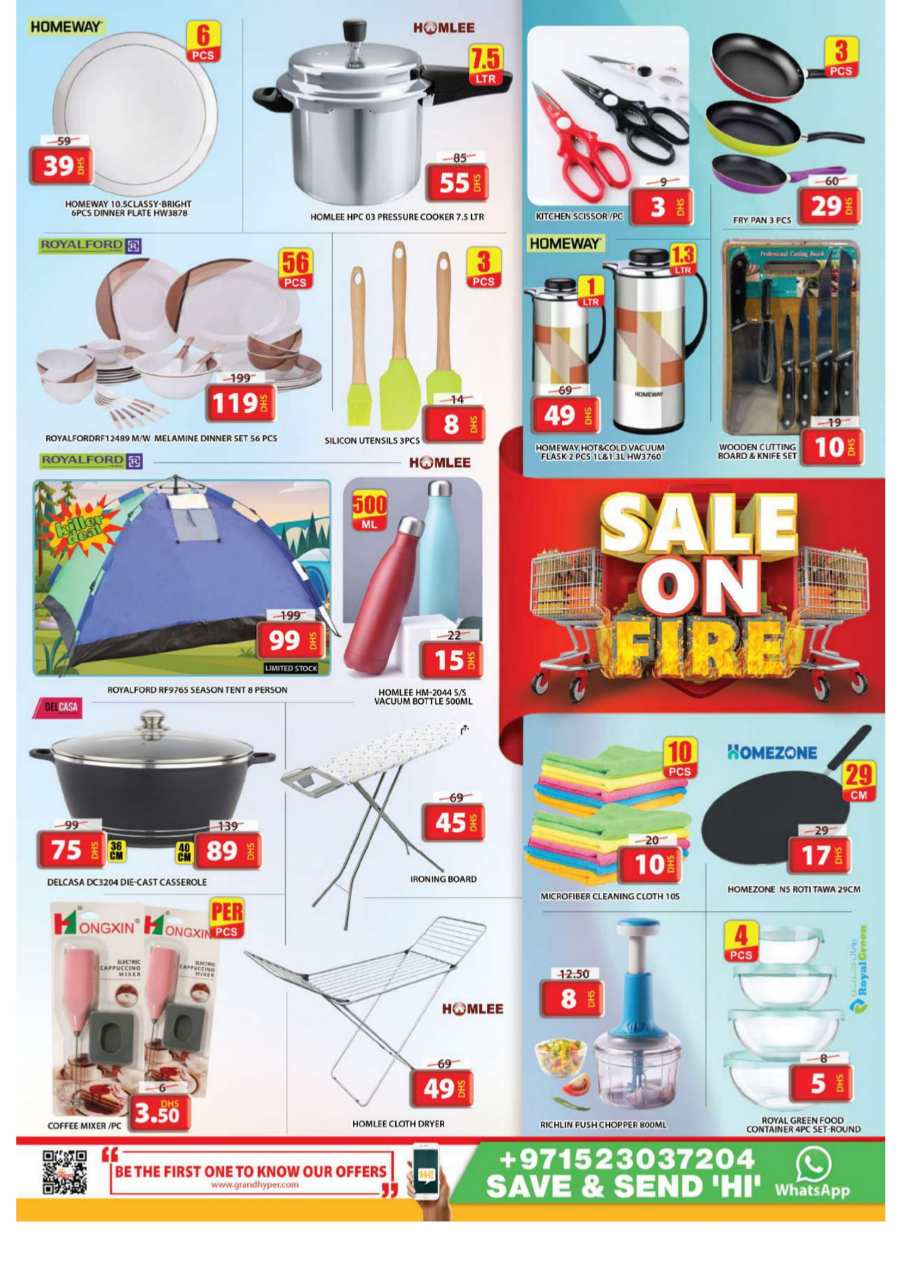 Sale on Fire In Grand Hypermarket Sharjah / Ajman