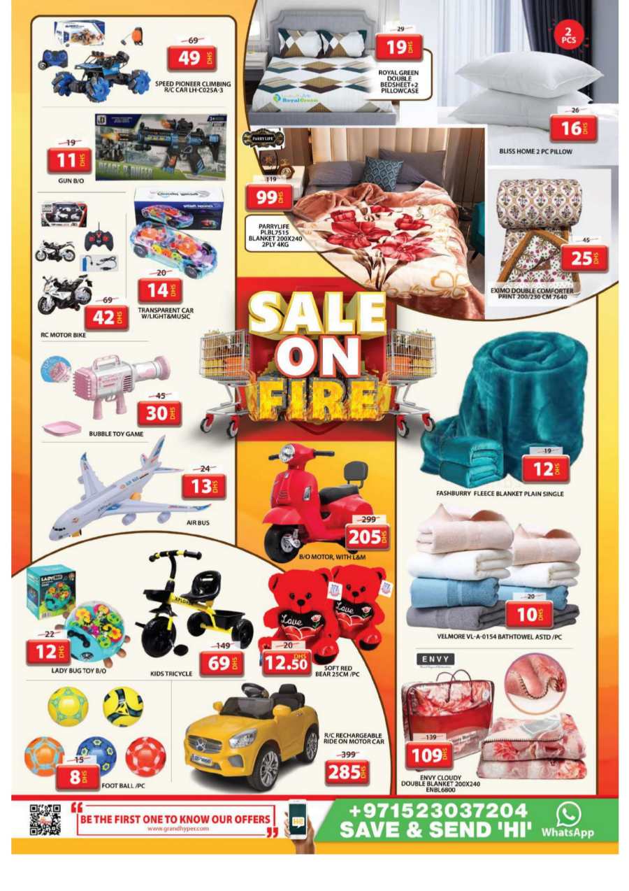 Sale on Fire In Grand Hypermarket Sharjah / Ajman