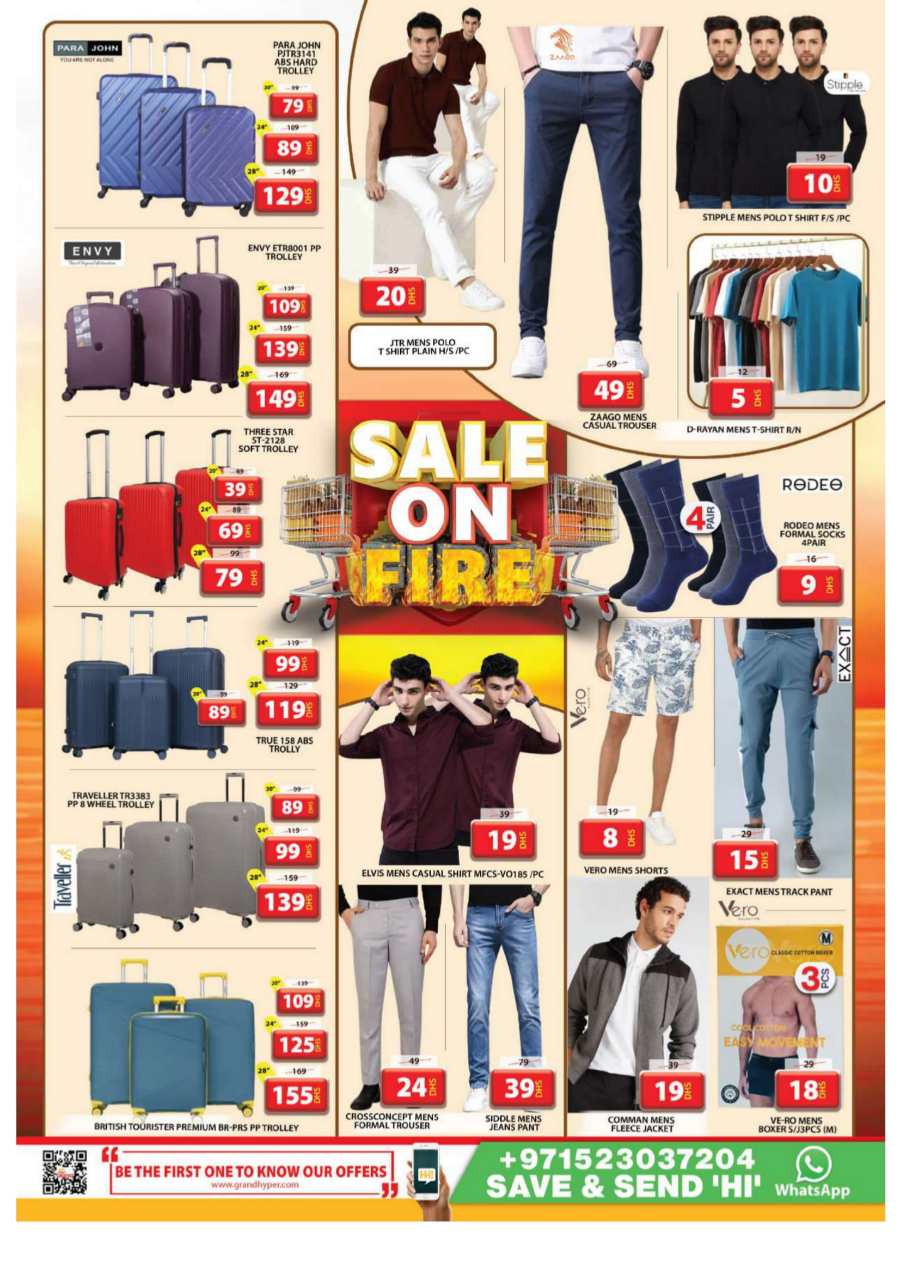 Sale on Fire In Grand Hypermarket Sharjah / Ajman