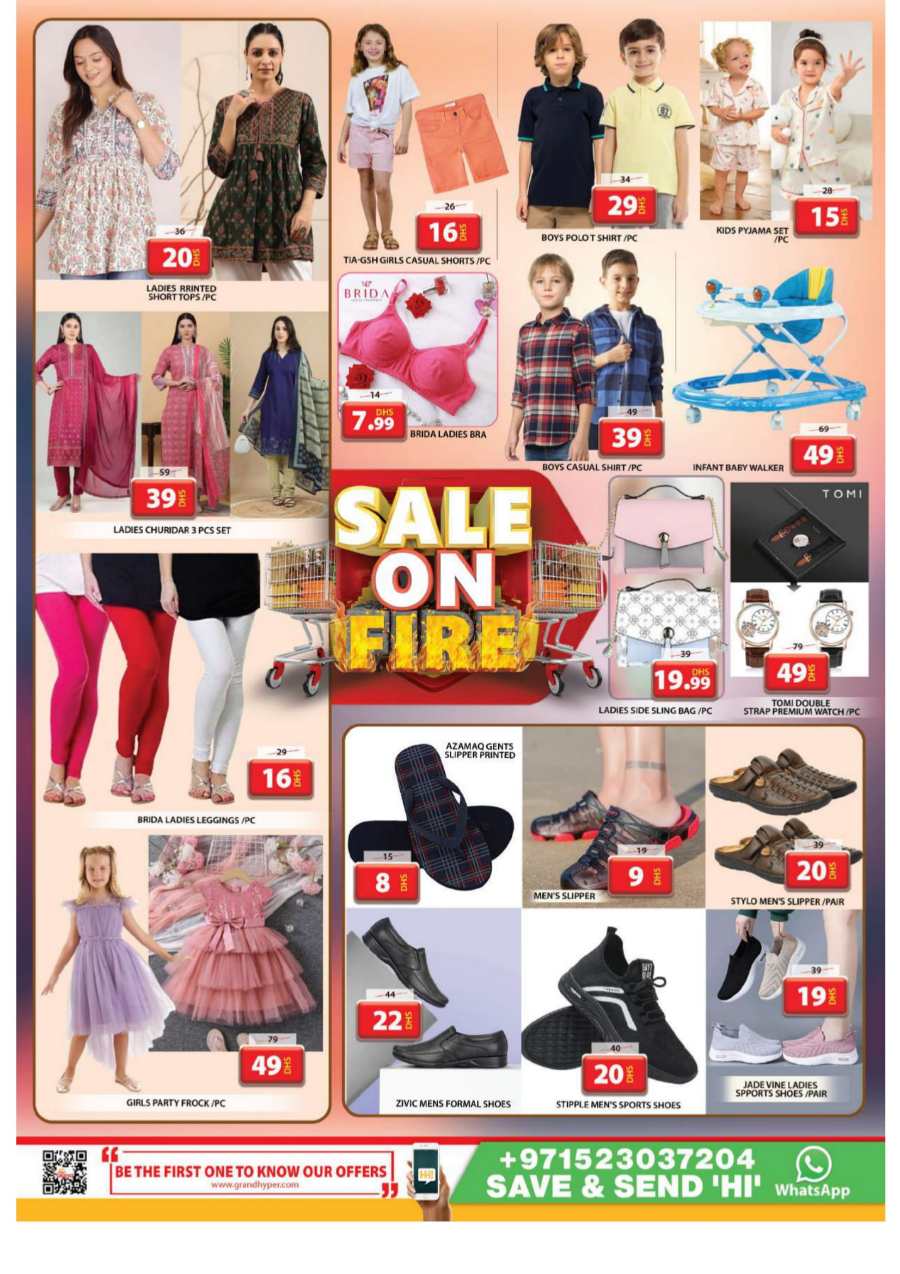 Sale on Fire In Grand Hypermarket Sharjah / Ajman