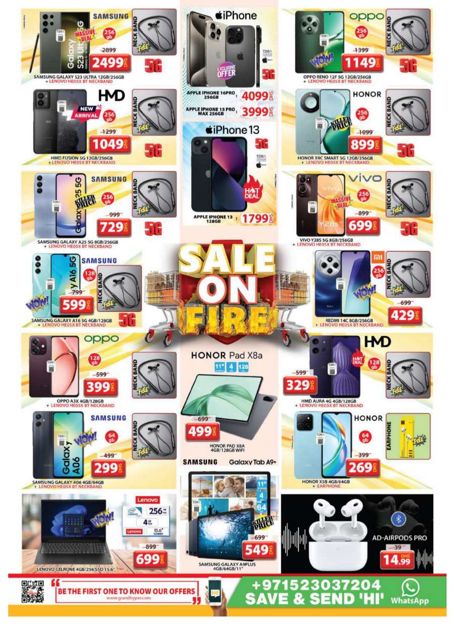 Sale on Fire In Grand Hypermarket Sharjah / Ajman