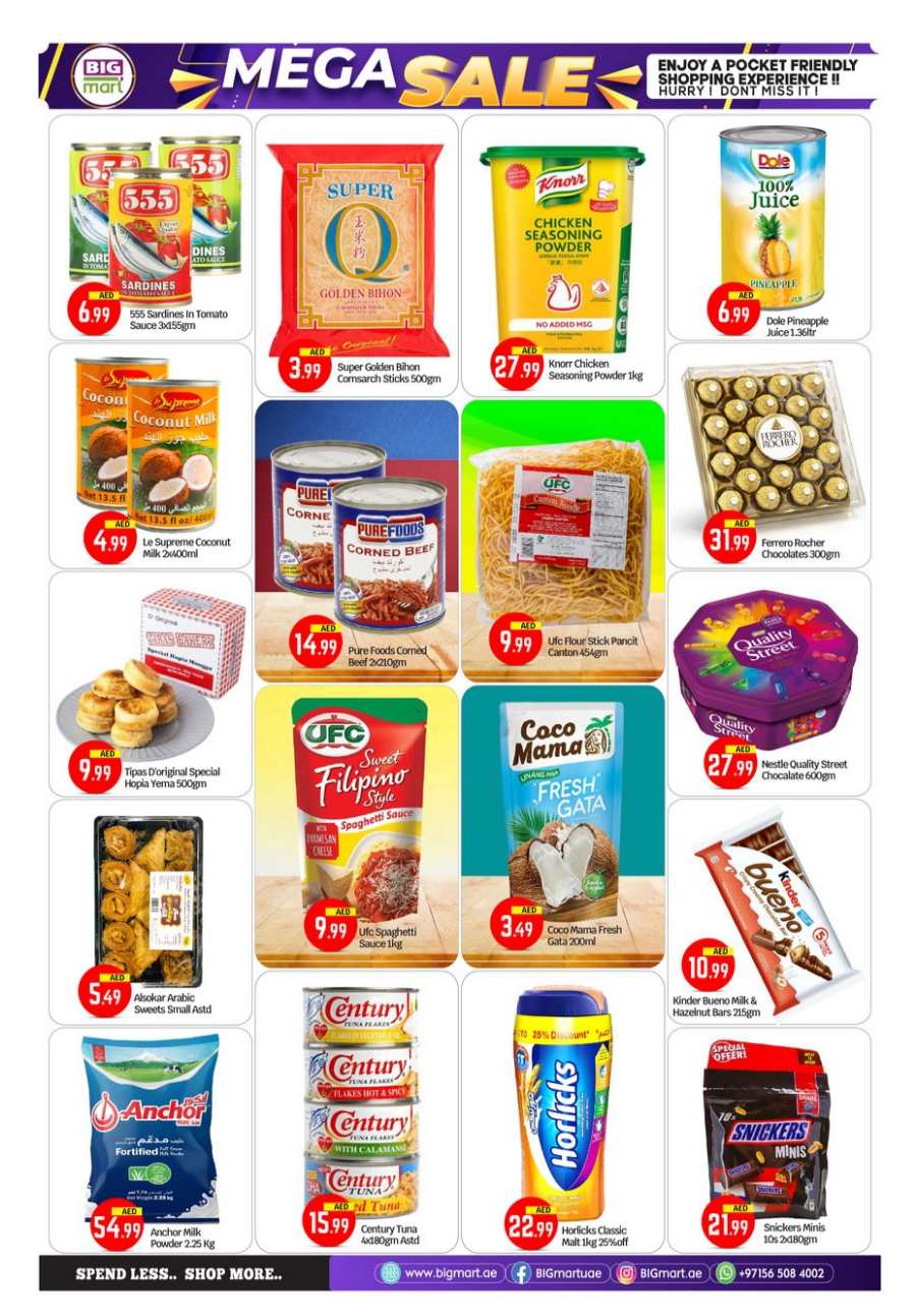 Weekend Mega Sale! In BIG mart Abu Dhabi