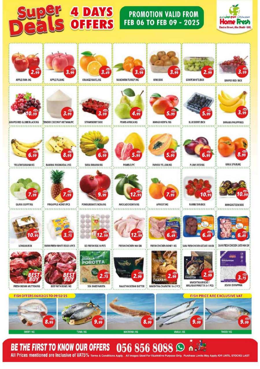 Super Deals In Home Fresh Abu Dhabi