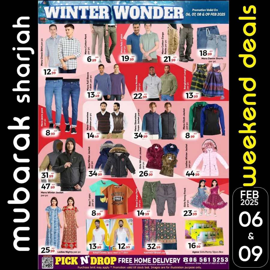 Winter Wonder Deals! In Mubarak Hypermarket Sharjah / Ajman