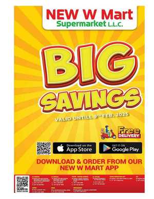 BIG SAVINGS In New W Mart Dubai