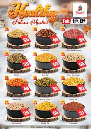 Pulses Market In Nesto Hypermarket Calicut,Malappuram,Kannur,Thrissur,Wayanad,Palakkad