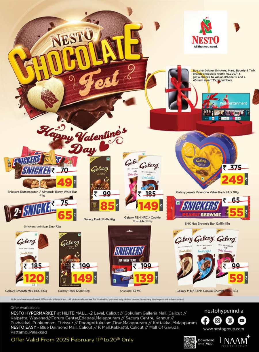 Cocolate Fest In Nesto Hypermarket Kannur