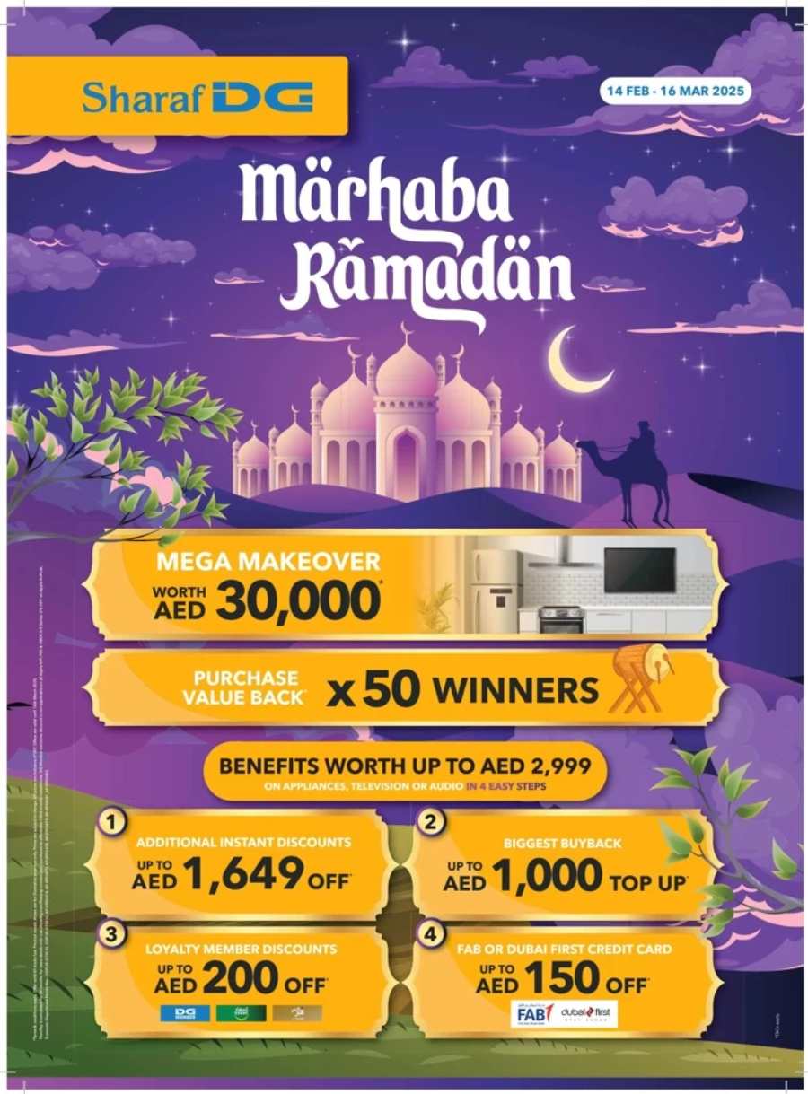 Marhaba Ramadan Sale: Electronics, Home & Kitchen Appliances In Sharaf DG Abu Dhabi