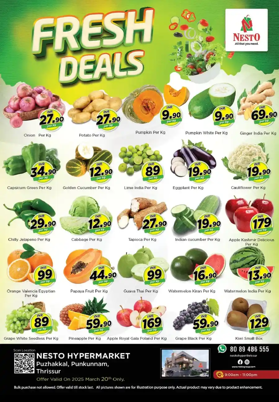 Lowest Price Deal of the Day: Shop Now In Nesto Hypermarket Thrissur