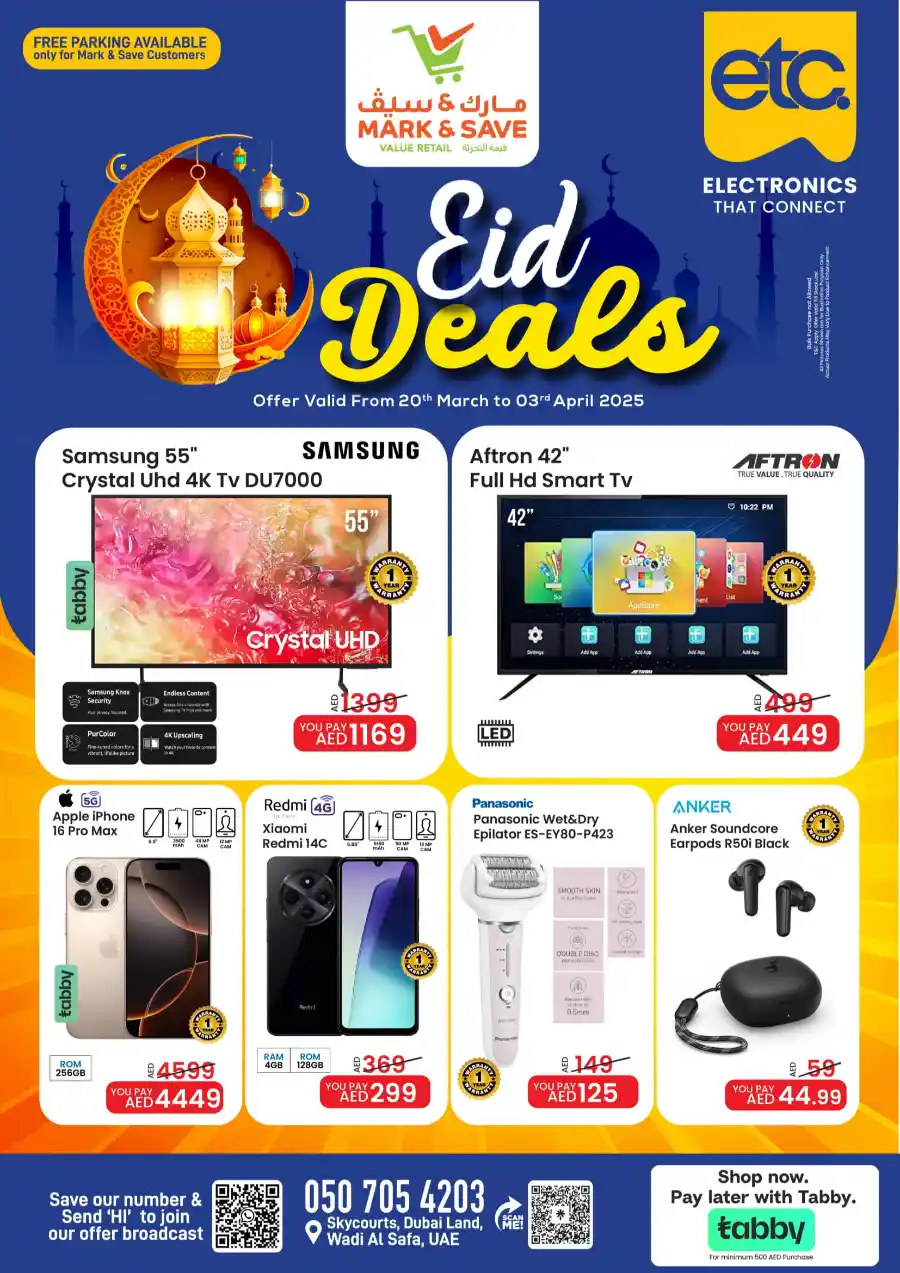 Eid Deals: Biggest Electronics & Gadgets Sale In Mark & Save Dubai