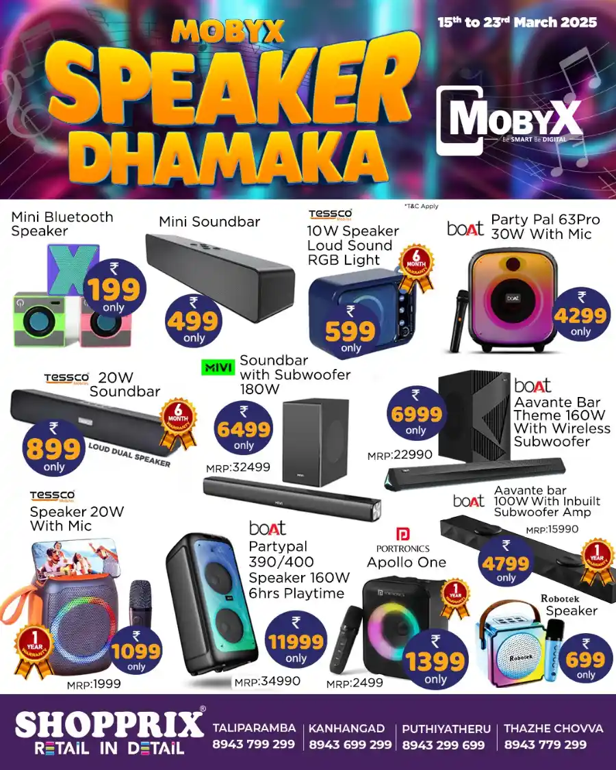 Speaker Dhamka In Shopprix Kannur