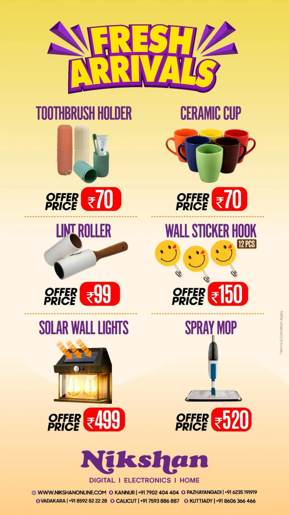 Fresh Arrivals - Shop Now and Save In Nikshan Electronics Kannur