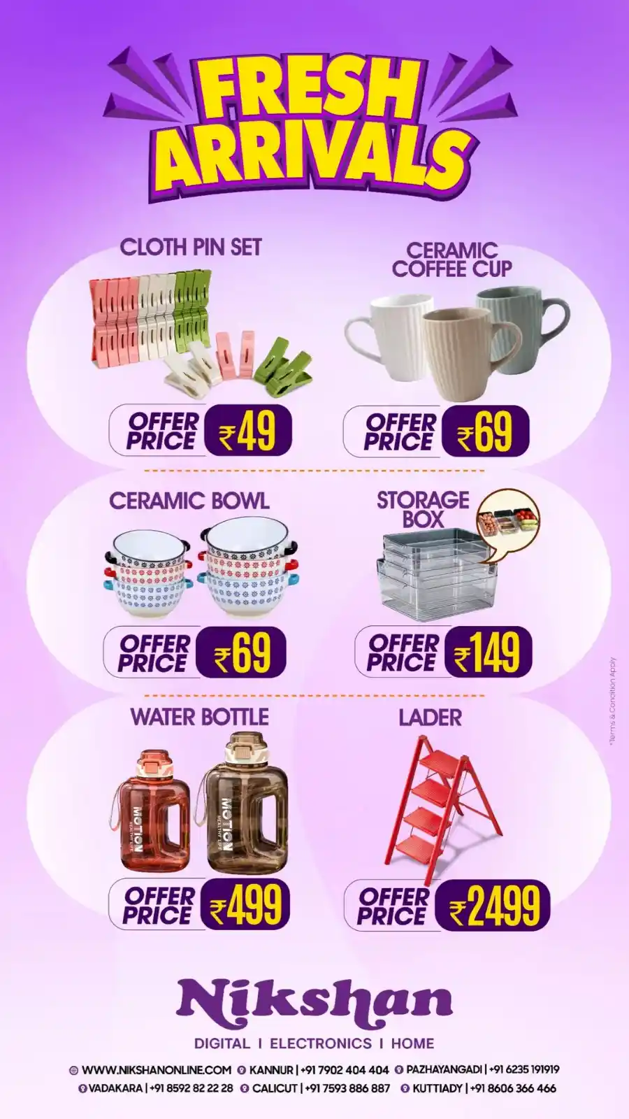 Fresh Arrivals - Shop Now and Save In Nikshan Electronics Kannur