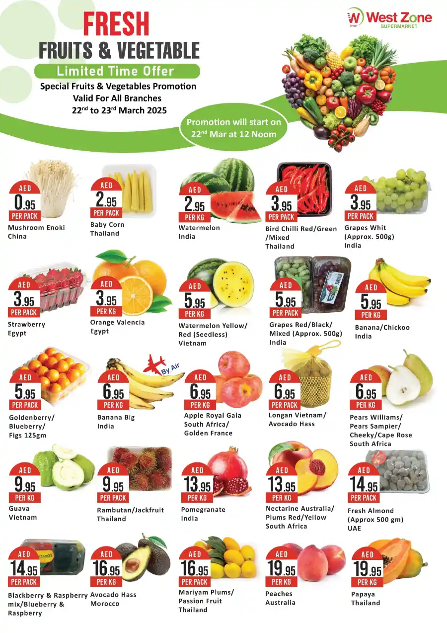 Fresh Offers! In West Zone Supermarket Dubai