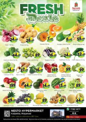 Fresh Deals In Nesto Hypermarket Wayanad