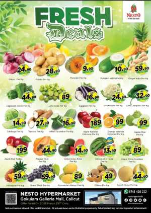 Today's Fresh Deals: Shop Now at Lowest Prices In Nesto Hypermarket Calicut