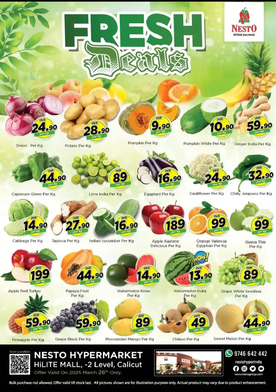 Today's Fresh Deals: Shop Now at Lowest Prices In Nesto Hypermarket Calicut