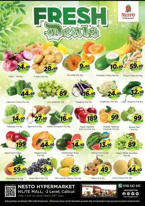 Today's Fresh Deals: Shop Now at Lowest Prices In Nesto Hypermarket Calicut