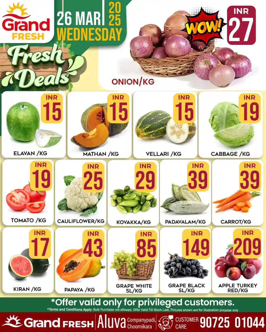 Today's Fresh Deals: Shop Now at Lowest Prices In Grand Hypermarket Ernakulam