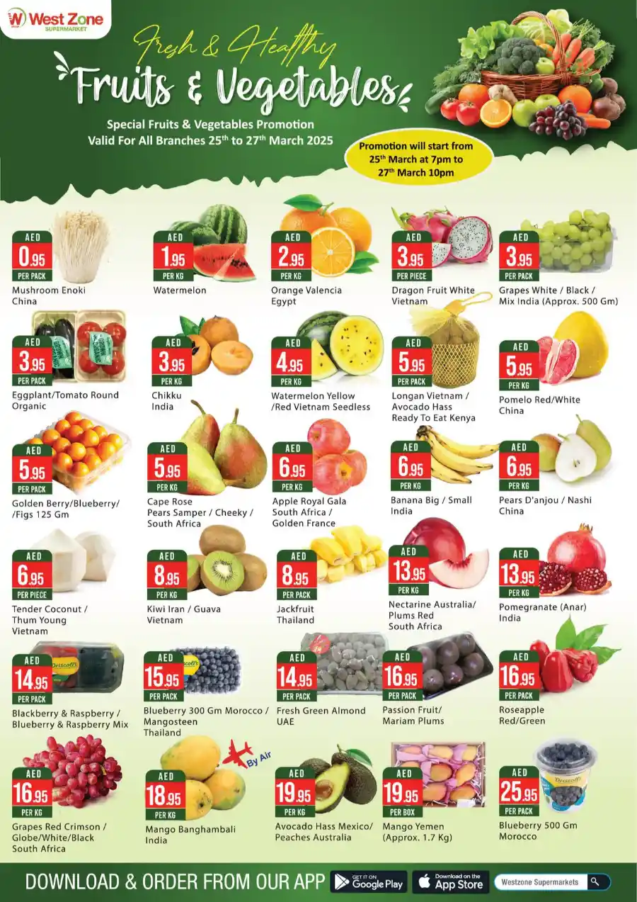 Fresh Deals In West Zone Supermarket Dubai