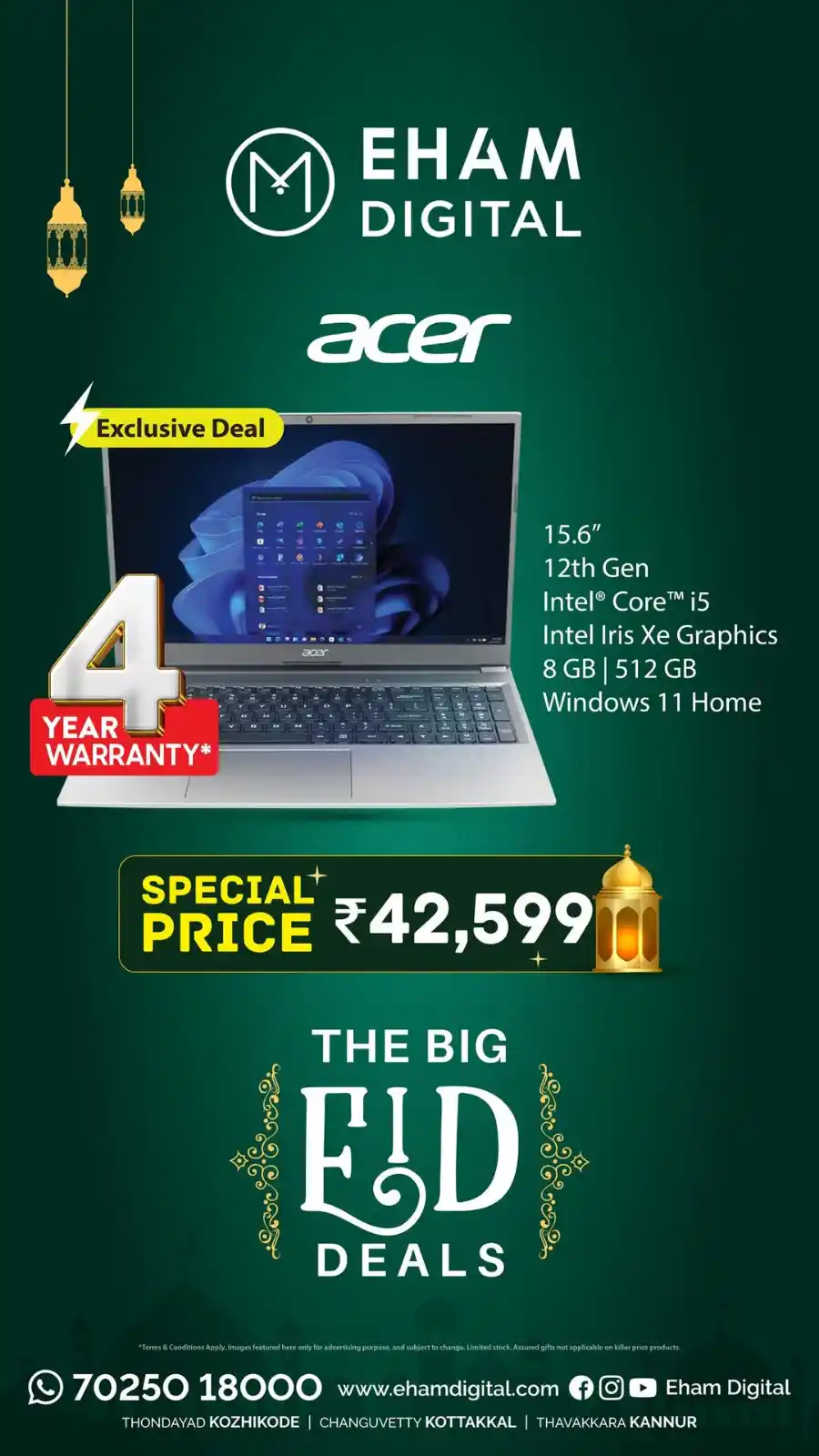 The Big Eid Deals - Shop Now In Eham Digital Malappuram