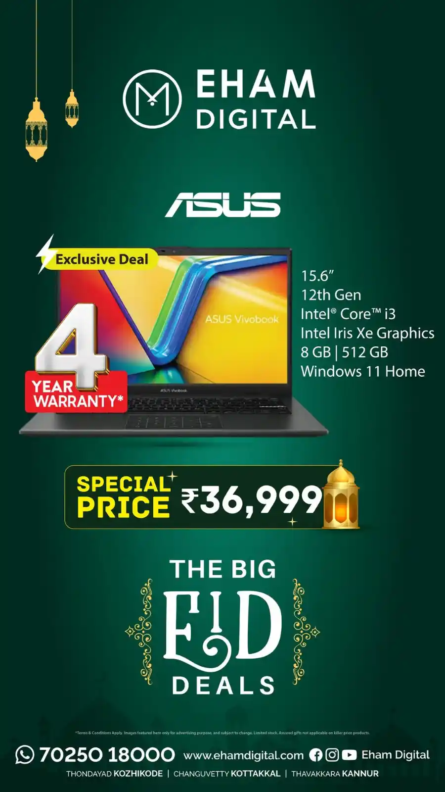 The Big Eid Deals - Shop Now In Eham Digital Malappuram