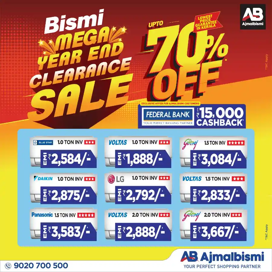 Up to 70% Off: Mega Yearend Clearance In Bismi Home Appliance undefined