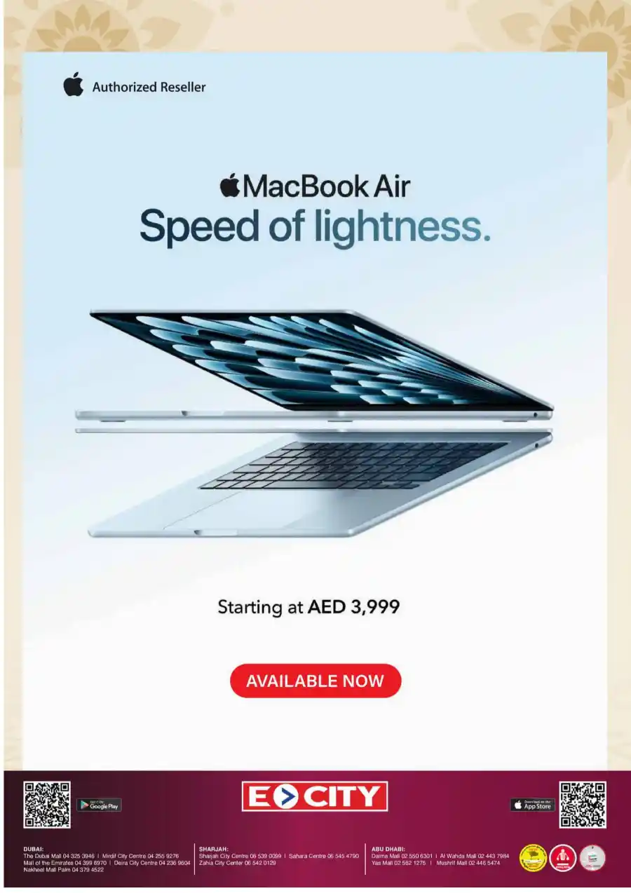 Exclusive Eid Offers: Tech Deals on Smartphones, Laptops & TVs In Ecity Electronics Abu Dhabi