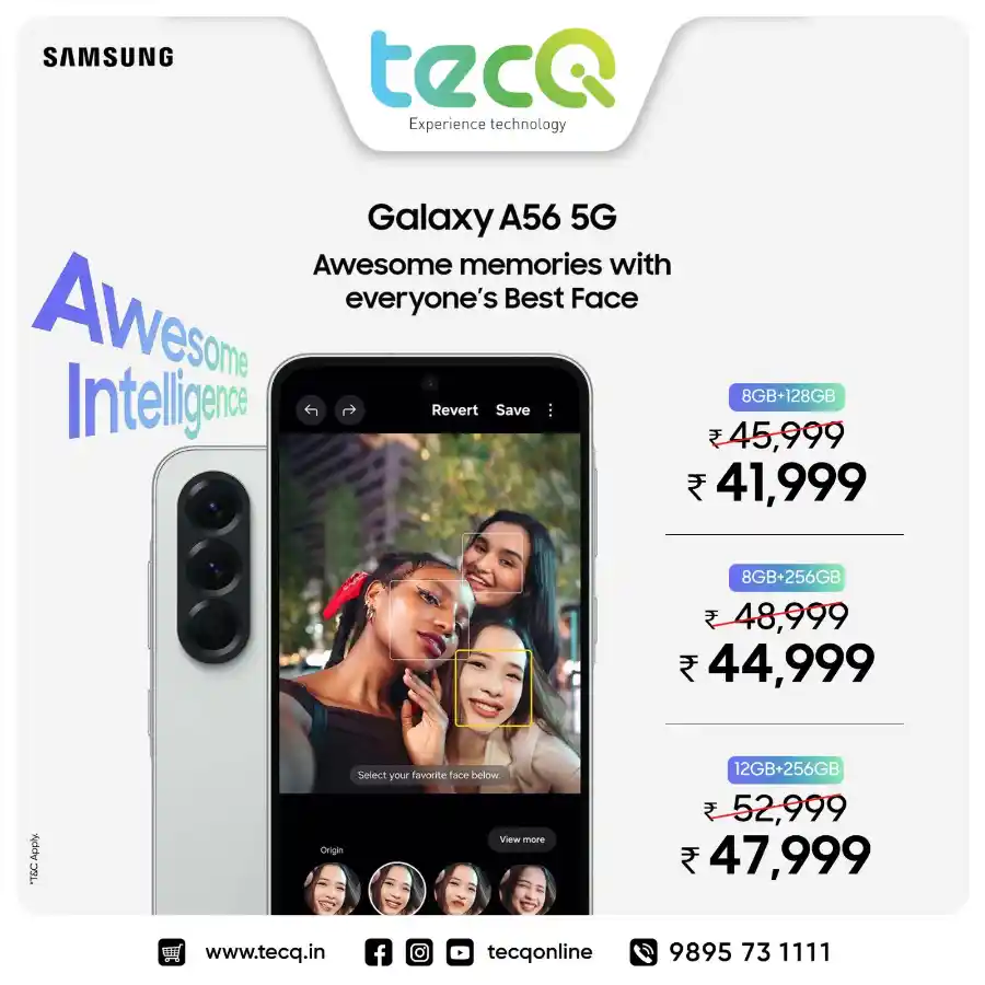 Galaxy A56 5G at Best Price! In tecq Calicut