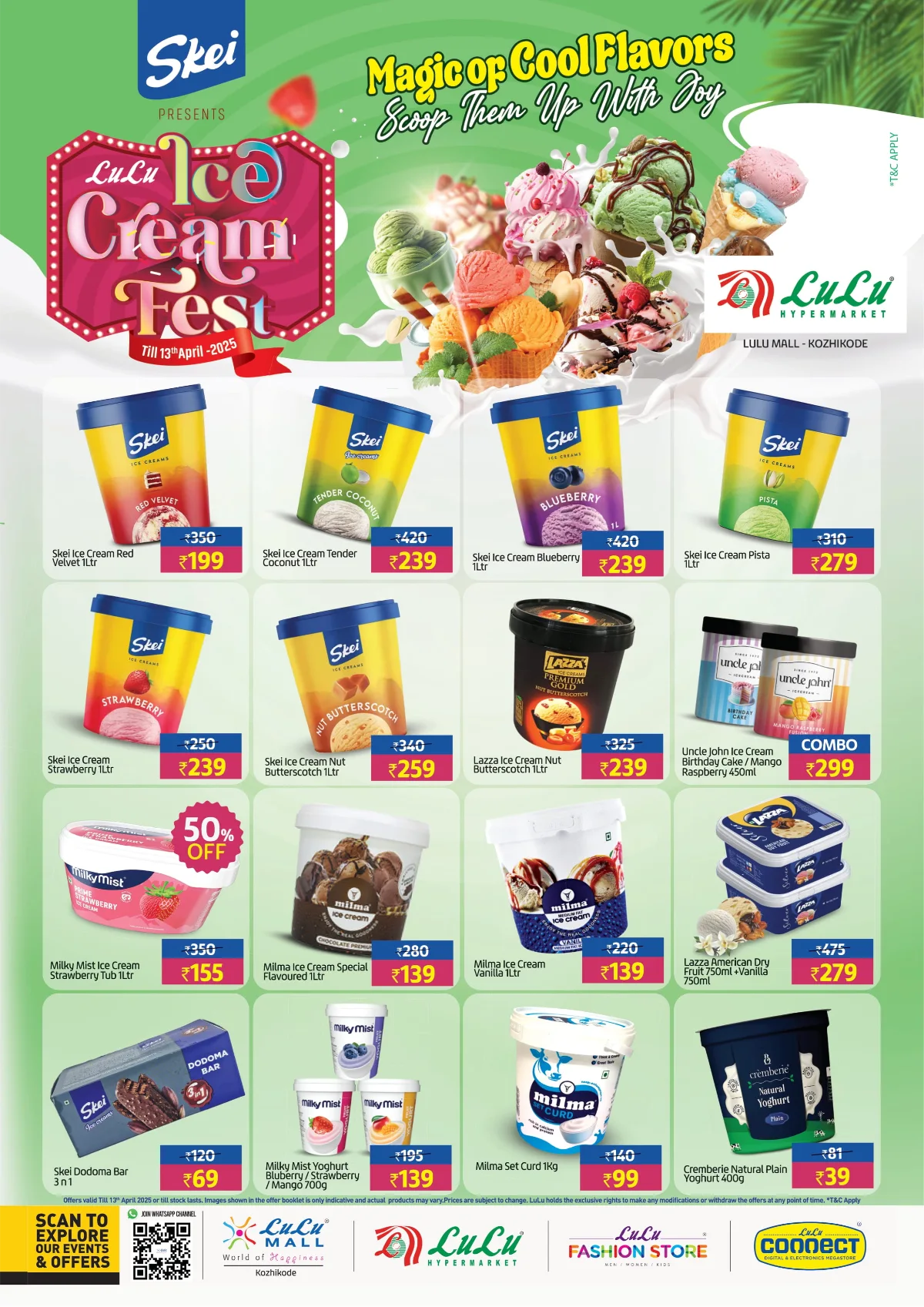 Ice Cream Fest: Offers on Favorites In Lulu Hypermarket Calicut