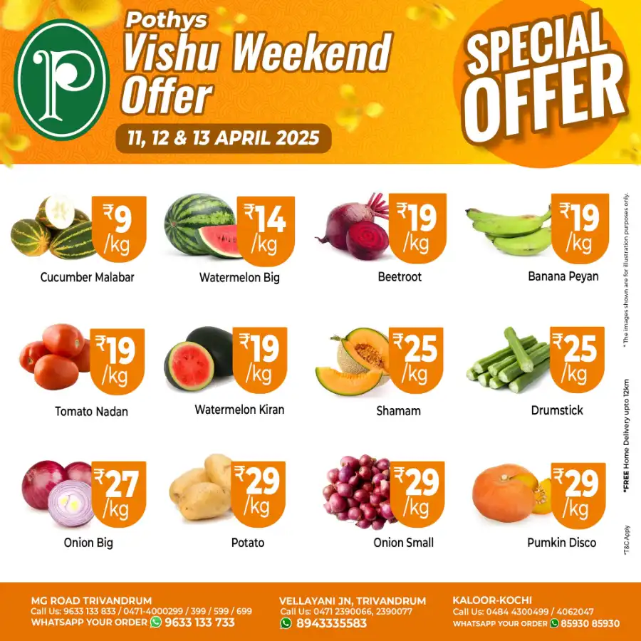 Vishu Weekend Sale: Unbeatable Offers In Pothys Superstores Trivandrum