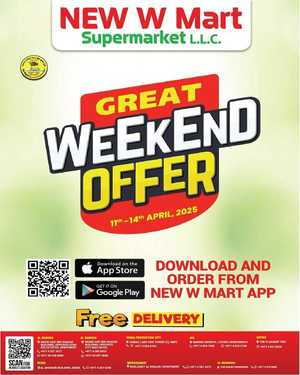 Weekend offers In New W Mart Dubai