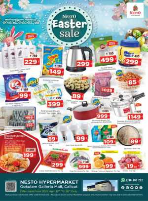Celebrate Easter with Up to 60% Off In Nesto Hypermarket Calicut