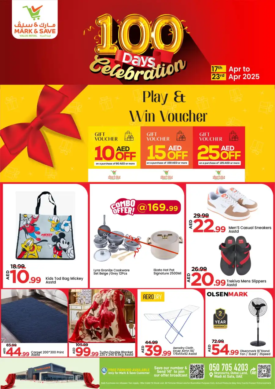Celebrate 100 Days: Unbeatable Deals In Mark & Save Dubai
