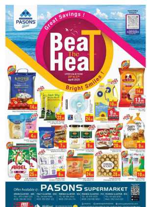 Beat the Heat Sale: Up to 60% OFF! In Pasons Dubai