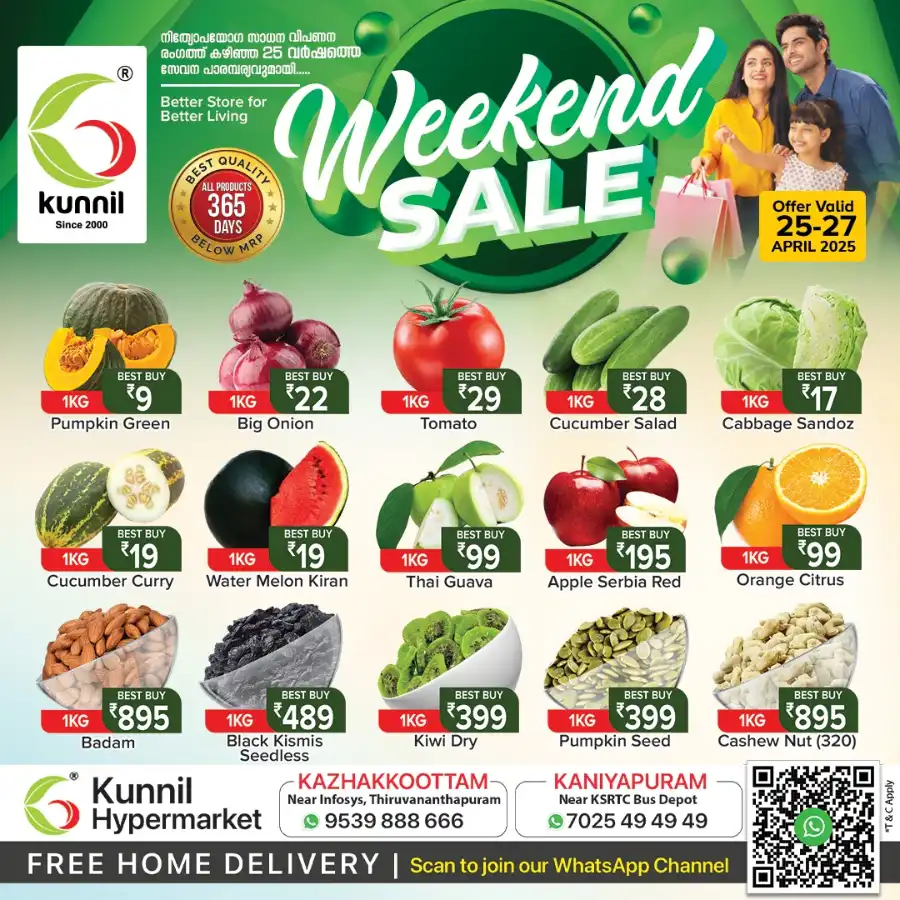 Weekend Sale In Kunnil Hypermarket Trivandrum